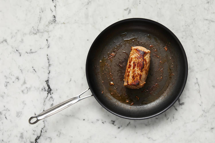 Saisir et rôtir le porc