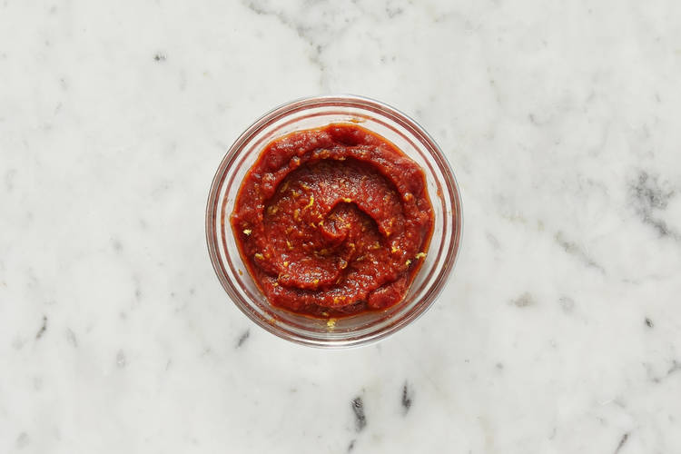 Prep and make harissa paste