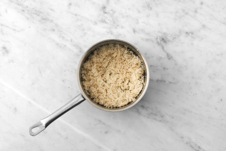 Cook the lemon pepper rice