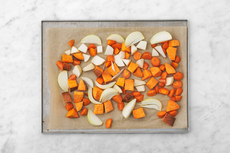 Roast the veggies