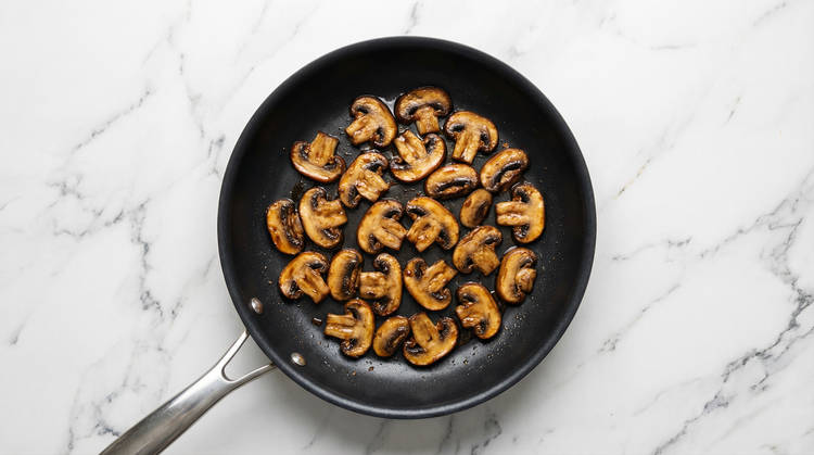 Cook Mushrooms & Toast Baguettes