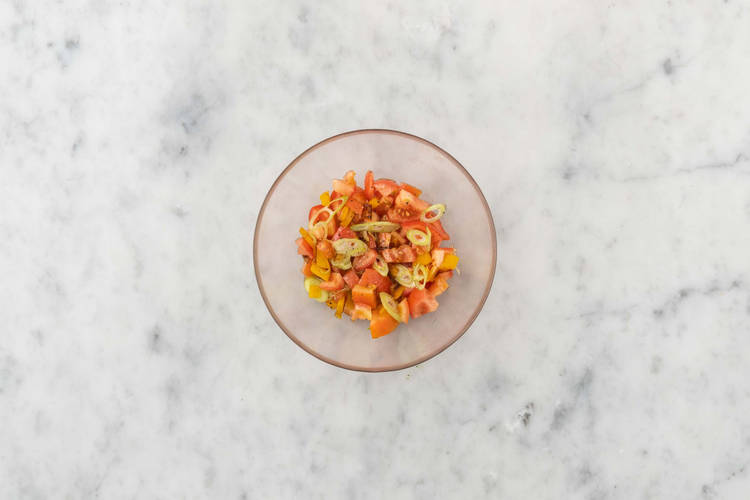 Finish prep and make salsa