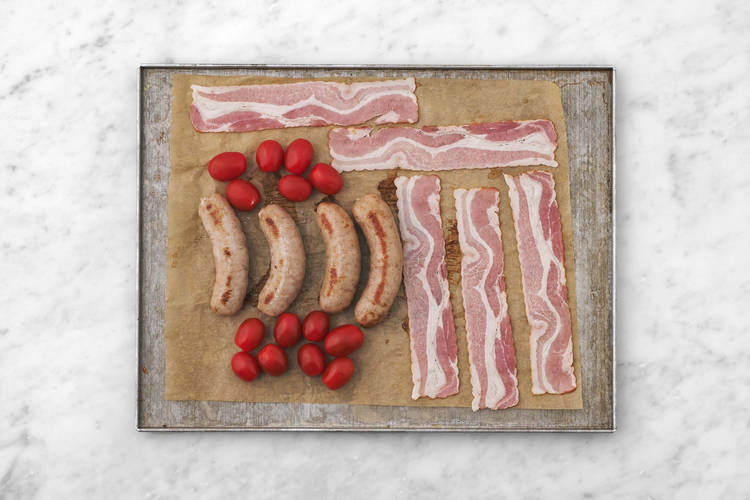 Bake the Bacon and Tomatoes