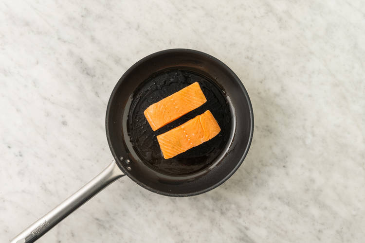 Cook the salmon