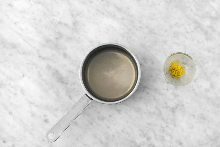 Make the Lemon Drizzle Syrup