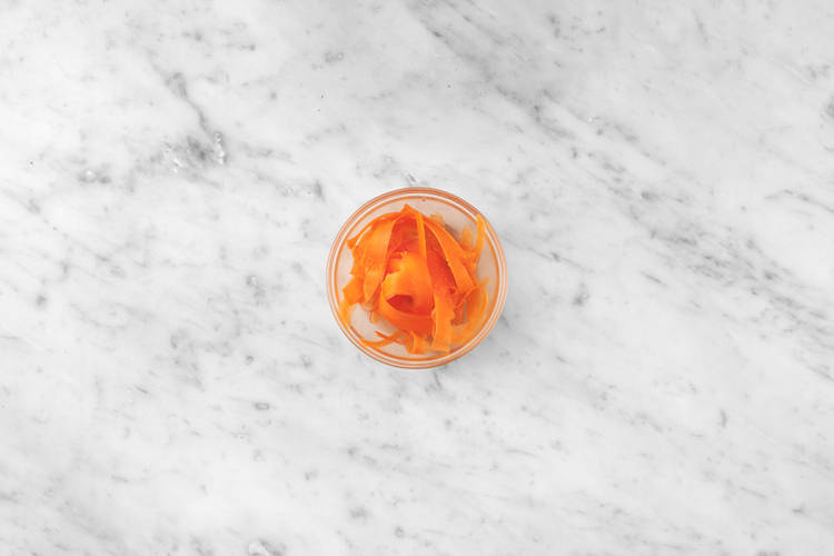 Pickle the carrot & get prepped