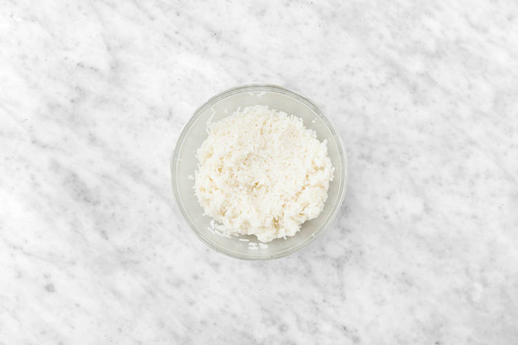 Microwave the rice