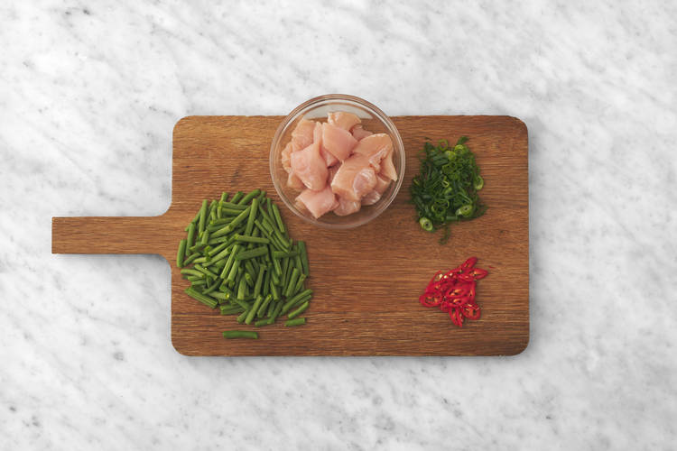 Get prepped & make the chilli oil 