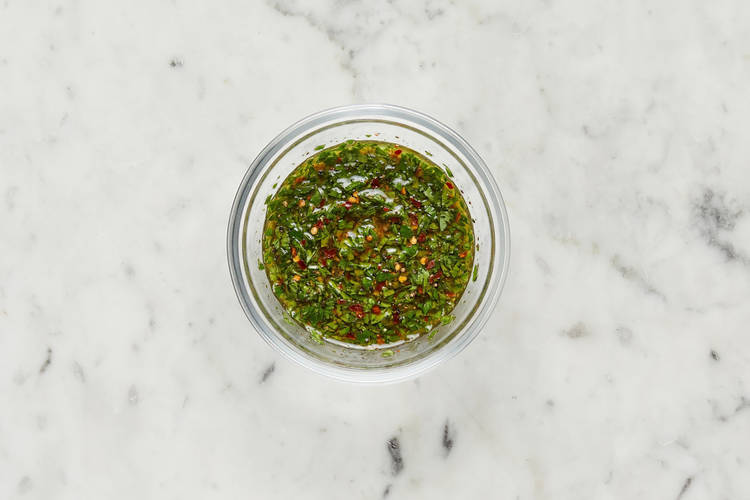 Préparer le chimichurri