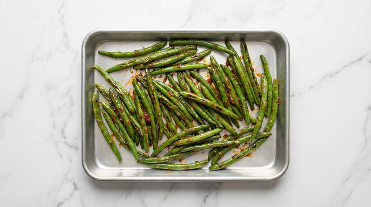 Roast Green Beans & Make Filling