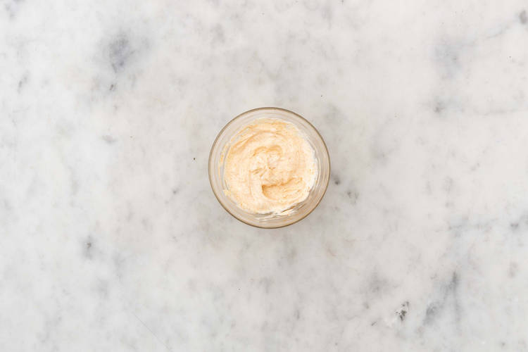 Toast buns and make mayo