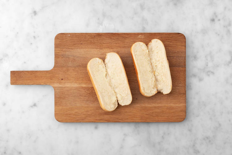 Hot Dog Buns toasten