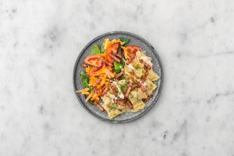 Bacon braten & Anrichten