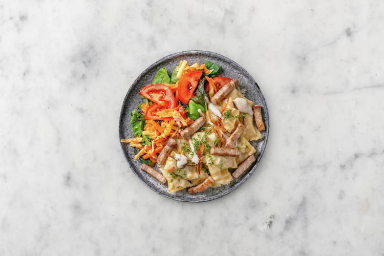 Fleisch braten & Anrichten