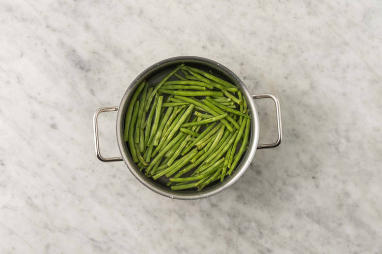 Bohnen garen