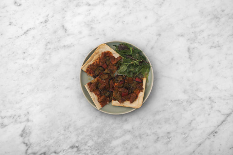 Schawarma anbraten & Anrichten