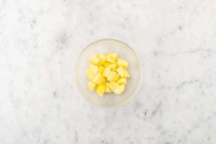 Prep and cook potatoes