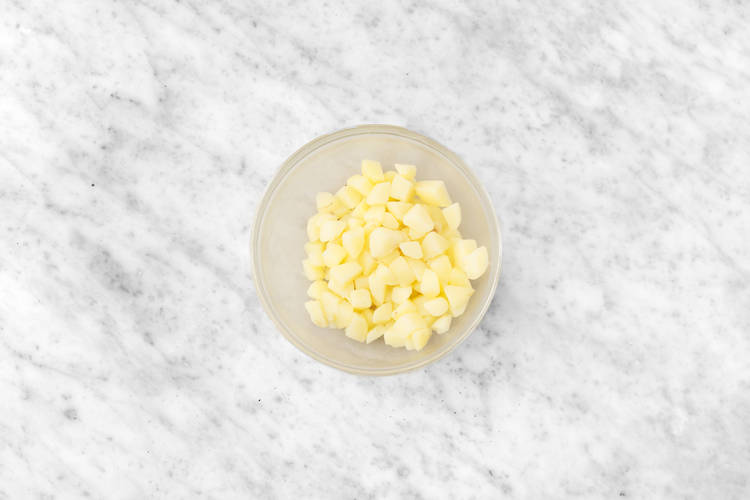 Prep and cook potatoes