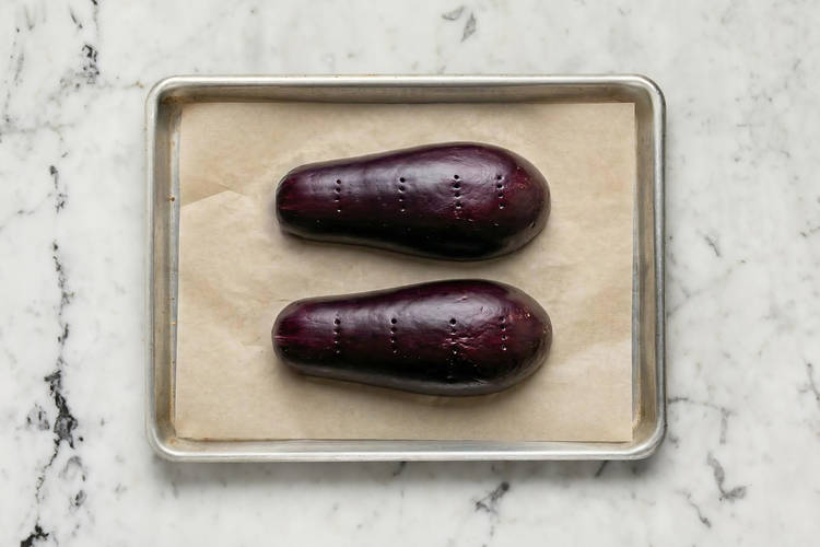 Roast eggplant