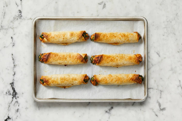 Assembler et cuire les taquitos