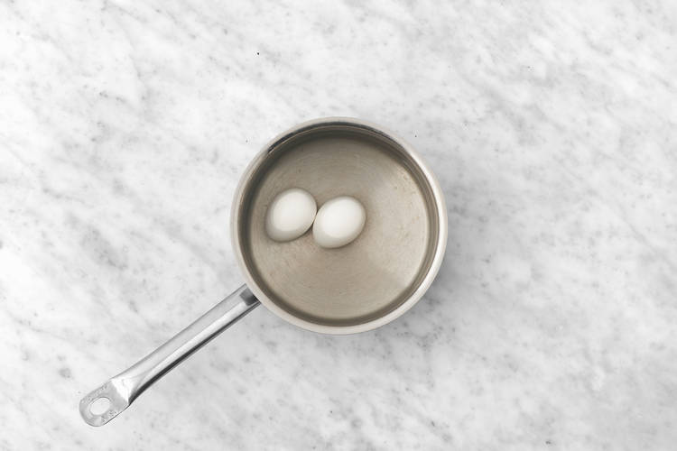 Boil the eggs