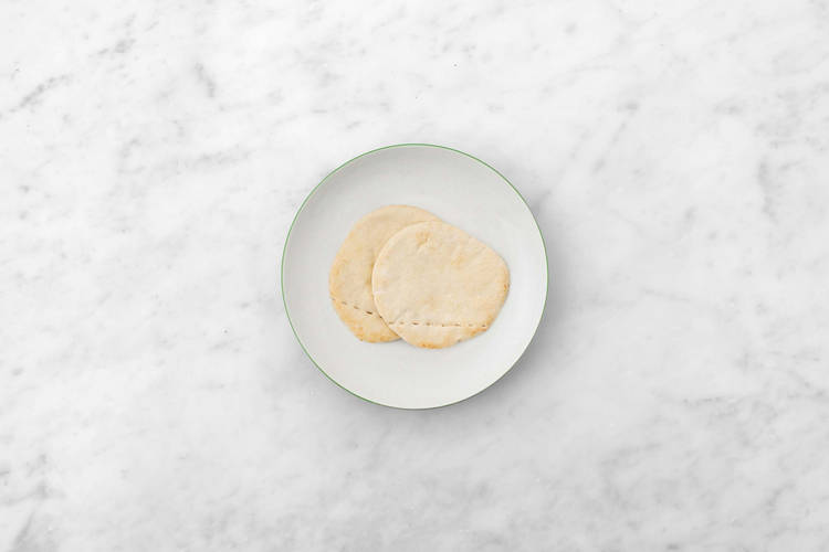 Heat the pita bread