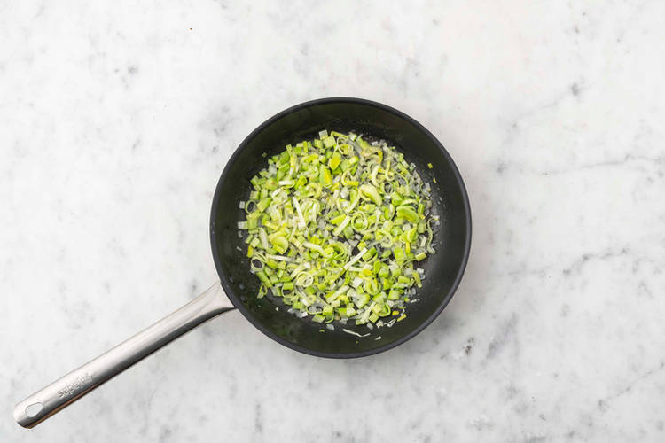 Cook the leek