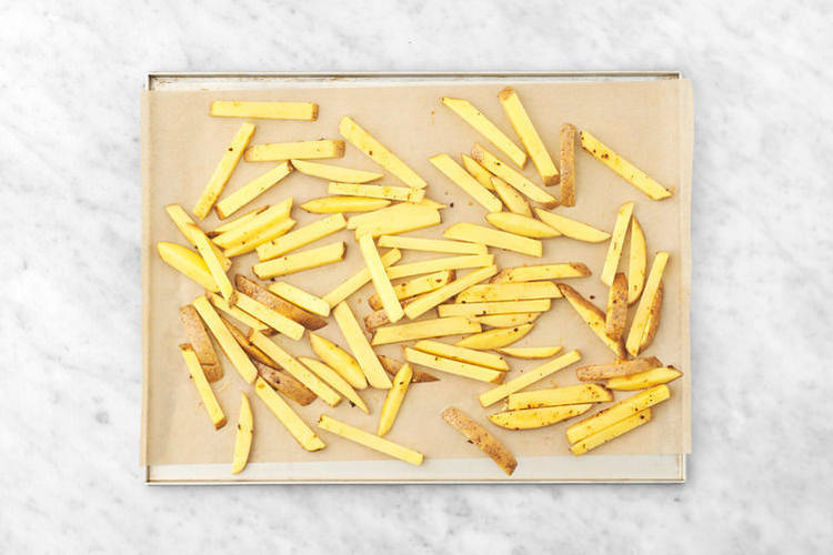 Bake the fries