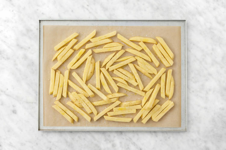 Bake the fries