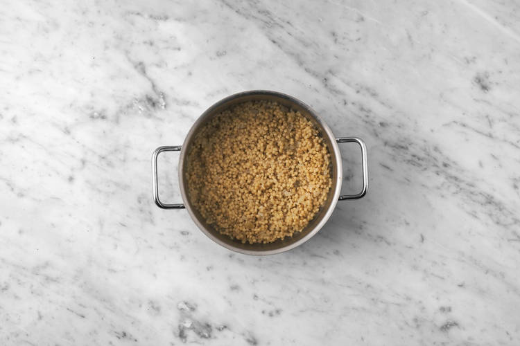 Le freekeh en ébullition