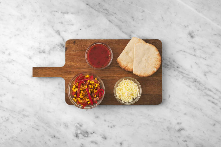 Toast the pita bread