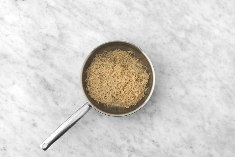 Boil the noodles