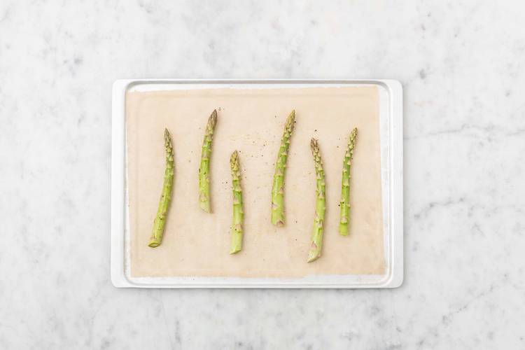 Rôtir les asperges
