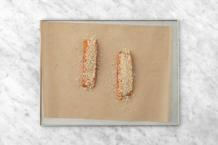 Prep the plant-based chicken