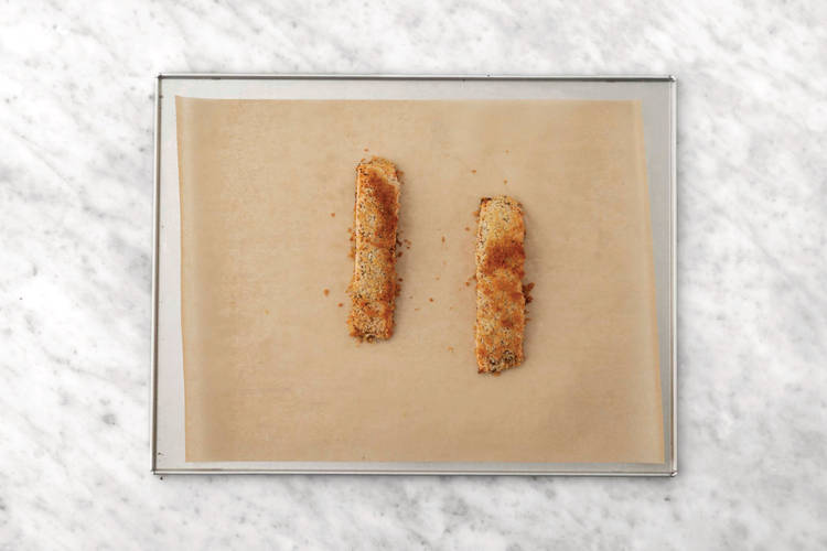 Bake the plant-based chicken