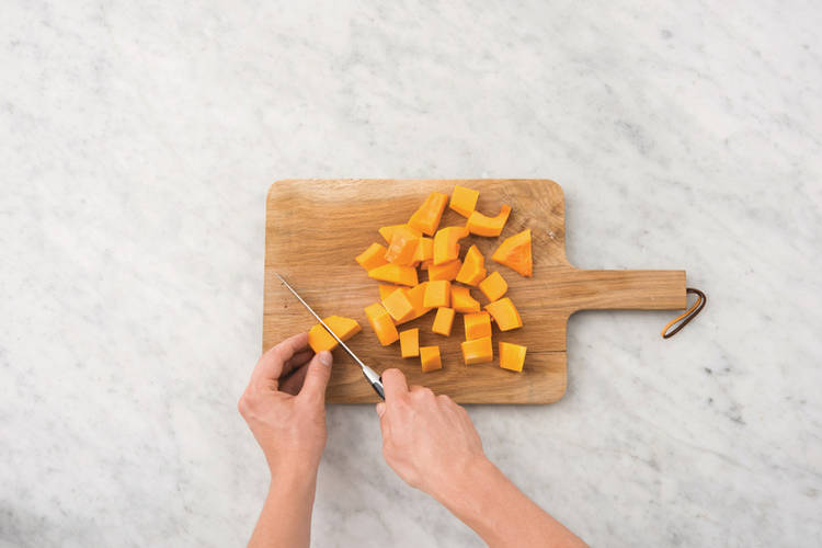 Roast the pumpkin & potato