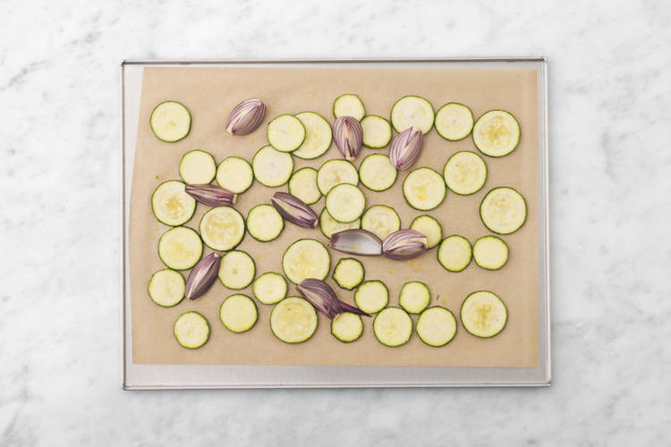Roast the zucchini