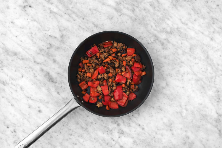 Steg hakket svinekød