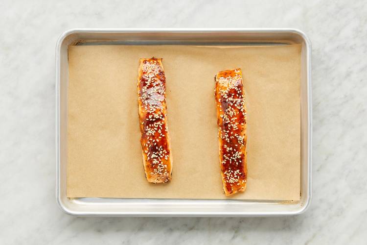 Prep and cook salmon