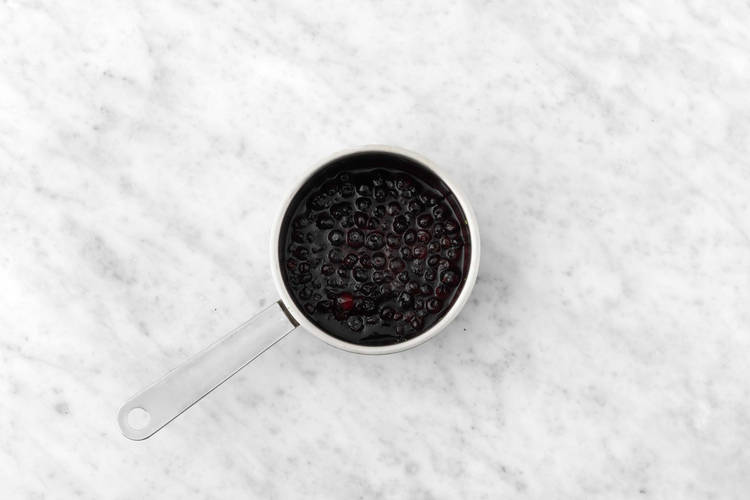 Make the Blueberry Topping