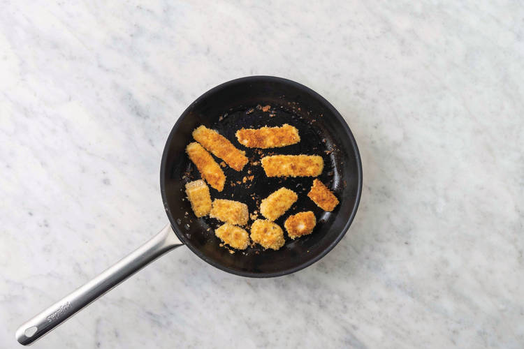 Crumb & cook the fish