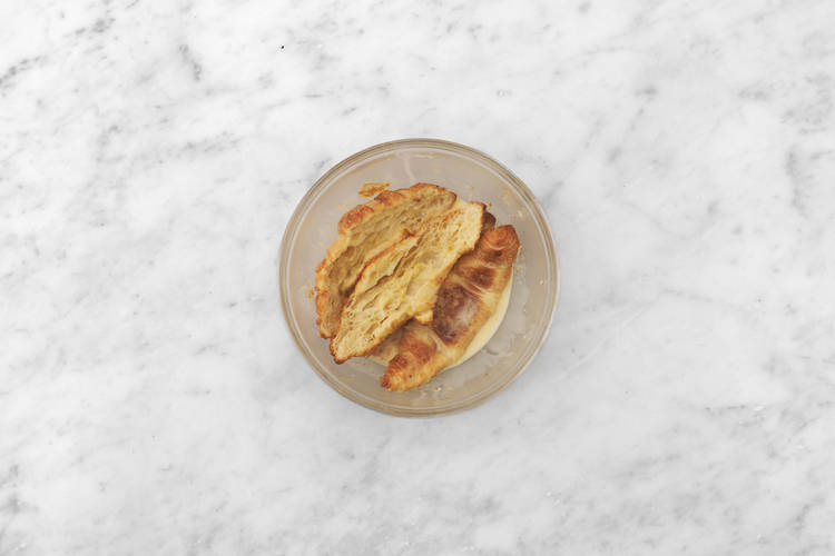 Soak the croissants