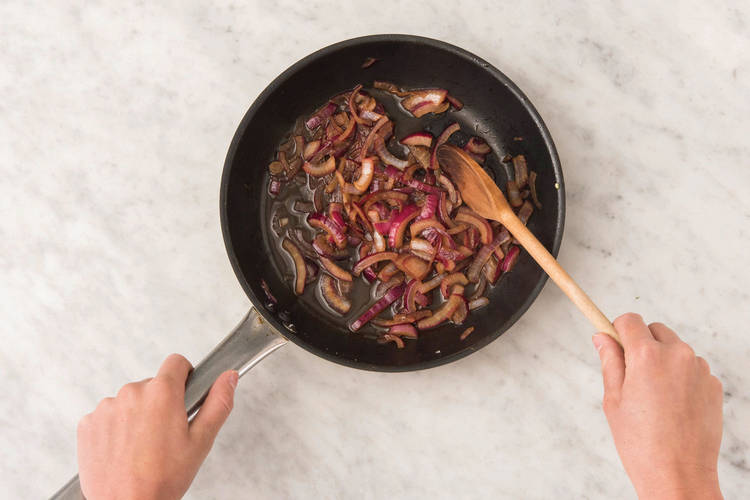 Caramelise the onion