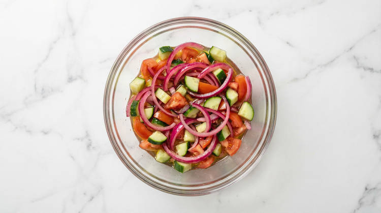 Make Salad & Toast Pitas