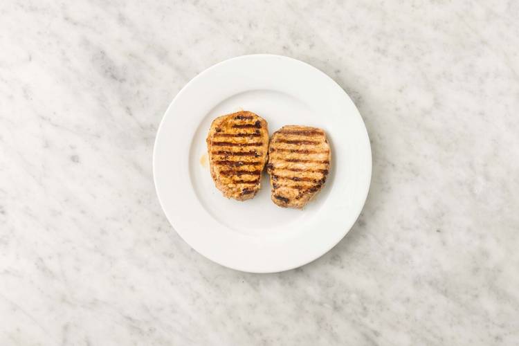 Grill pork chops