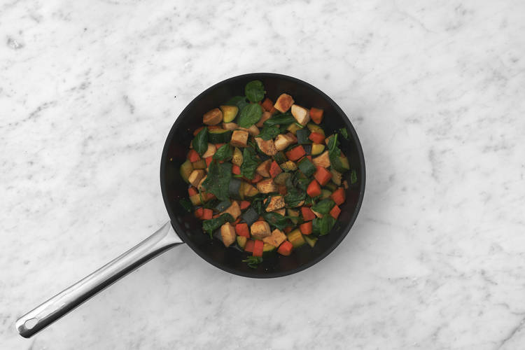 Cook the veggies & bring it all together