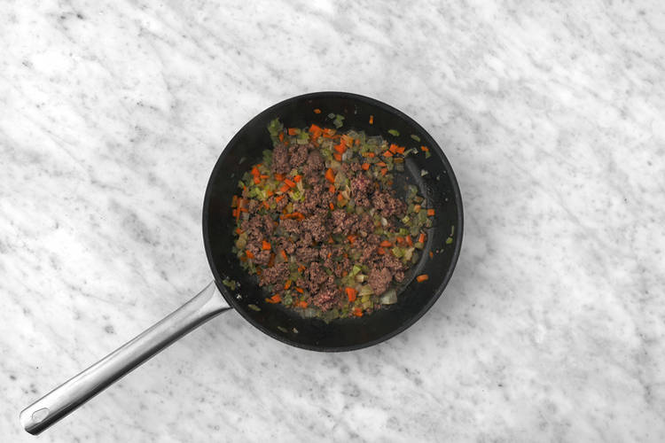 Cook the veggie mince