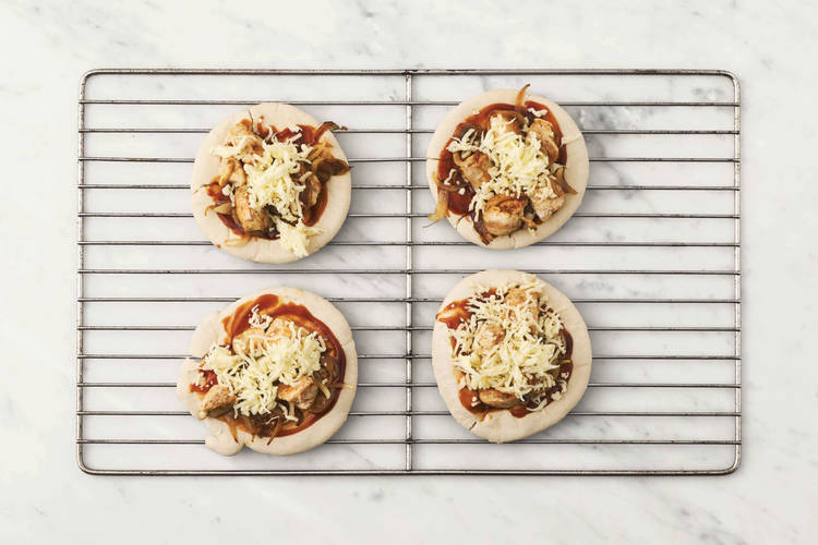 Bake the flatbread pizzas