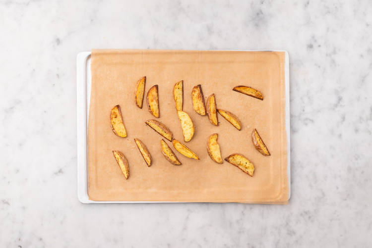 Bake the wedges