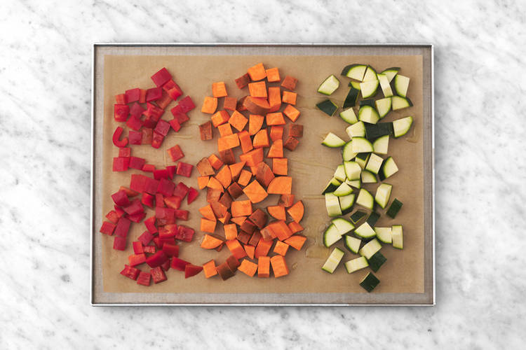 Roast the veggies